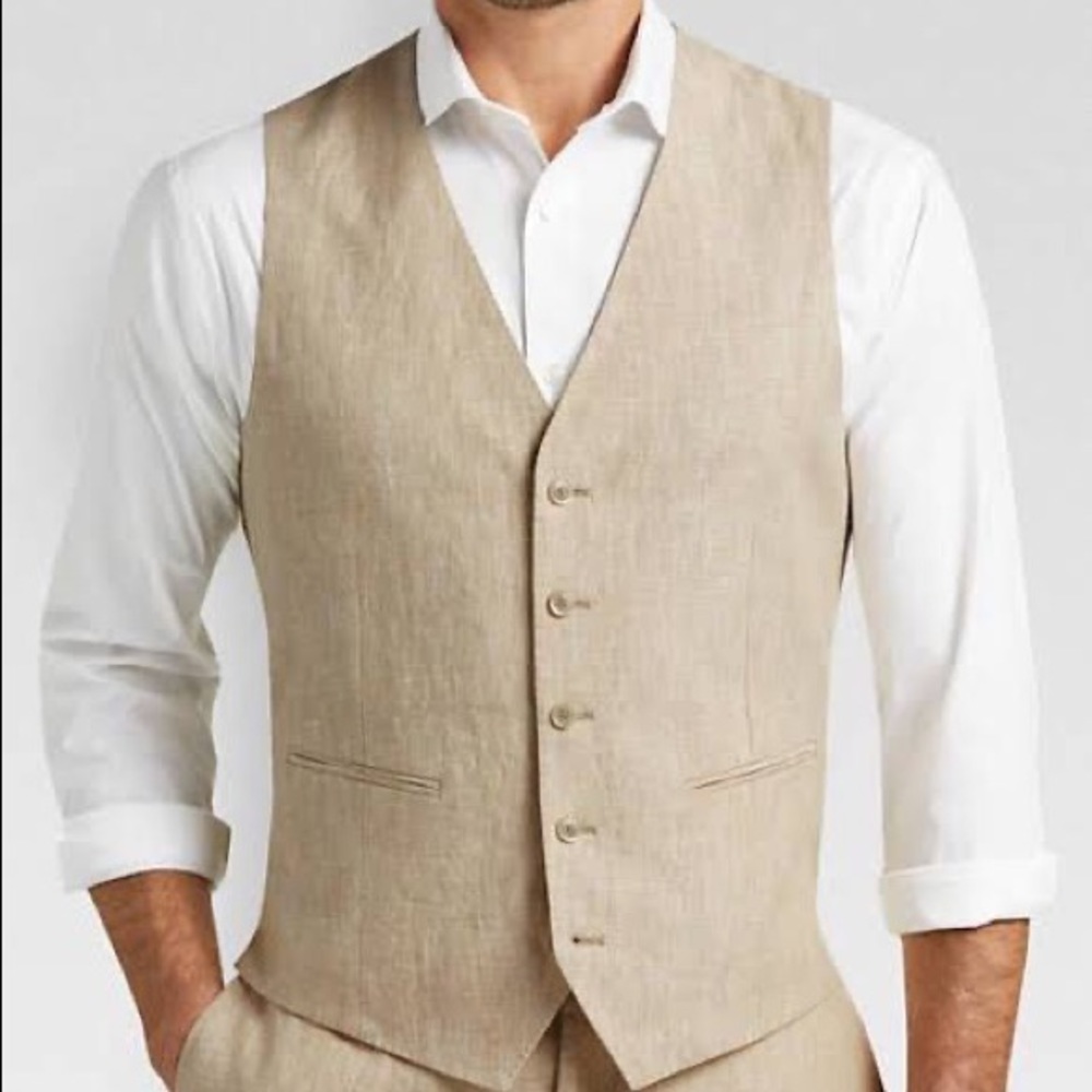 Jf J Ferrar  Suit Vest Slim Fit Size L